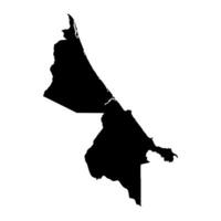 limone Provincia carta geografica, amministrativo divisione di costa rica. vettore illustrazione.