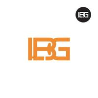lettera lbg monogramma logo design vettore
