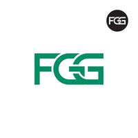 lettera fgg monogramma logo design vettore