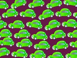 sfondo di carta da parati trasporto auto verde vettore