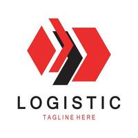 la logistica logo icona illustrazione vettore design distribuzione simbolo consegna di merce economia finanza