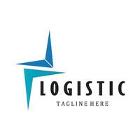 la logistica logo icona illustrazione vettore design distribuzione simbolo consegna di merce economia finanza