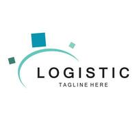 la logistica logo icona illustrazione vettore design distribuzione simbolo consegna di merce economia finanza