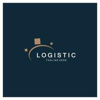 la logistica logo icona illustrazione vettore design distribuzione simbolo consegna di merce economia finanza