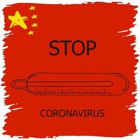 coronavirus. illustrazione vettoriale del problema del coronavirus