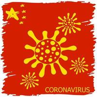 coronavirus. illustrazione vettoriale del problema del coronavirus