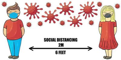 covid-19 epidemia del virus corona e rischio sanitario pandemico vettore