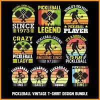 pickleball citazione Vintage ▾ maglietta design illustratore vettore