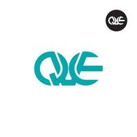 lettera qv monogramma logo design vettore