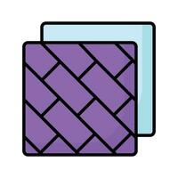 pavimento piastrelle vettore disegno, pavimentazione icona con pixel Perfetto grafica