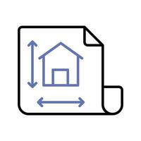 casa design su pagina mostrando concetto icona di casa architettura, architettonico design vettore