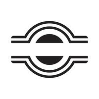 circolare telaio logo icona, vettore illustrazione design