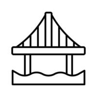 ponte vettore disegno, isolato su bianca sfondo