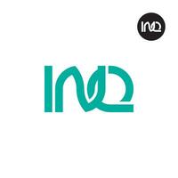 lettera inq monogramma logo design vettore