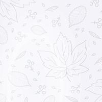 sfondo bianco con molte foglie autunnali - vettore