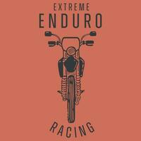 estremo enduro da corsa bicicletta grafico vettore