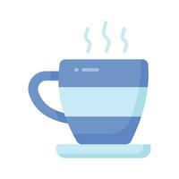 un' caldo tè tazza vettore icona disegno, caldo bevanda concetto
