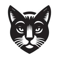 gatto silhouette logo design vettore illustrazione