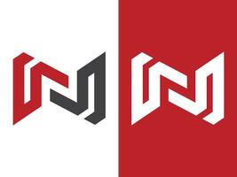 gn lettera logo design vettore