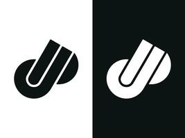 jp lettera creativo logo design vettore