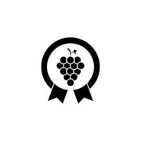vino etichetta concetto linea icona. semplice elemento illustrazione. vino etichetta concetto schema simbolo design. vettore