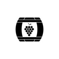 vino barile concetto linea icona. semplice elemento illustrazione. vino barile concetto schema simbolo design. vettore