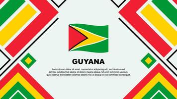 Guyana bandiera astratto sfondo design modello. Guyana indipendenza giorno bandiera sfondo vettore illustrazione. Guyana bandiera