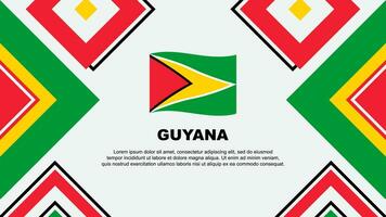 Guyana bandiera astratto sfondo design modello. Guyana indipendenza giorno bandiera sfondo vettore illustrazione. Guyana indipendenza giorno