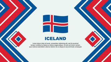 Islanda bandiera astratto sfondo design modello. Islanda indipendenza giorno bandiera sfondo vettore illustrazione. Islanda design