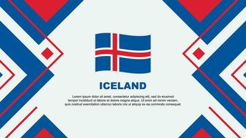Islanda bandiera astratto sfondo design modello. Islanda indipendenza giorno bandiera sfondo vettore illustrazione. Islanda illustrazione
