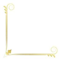 oro Vintage ▾ barocco angolo ornamento retrò modello antico stile acanto. decorativo design filigrana calligrafia. voi può uso per nozze decorazione di saluto carta e laser taglio. vettore