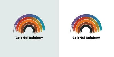 colorato arcobaleno icona, gratuito vettore