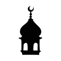 Ramadan kareem scarabocchio moschea illustrazione vettore