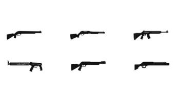 arma schema illustrazioni fucili da caccia vettore