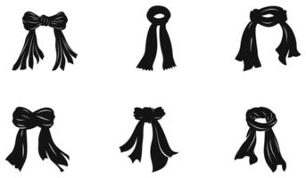 elegante sciarpa design elementi vettore