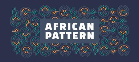 africano stile modello sfondo. moderno interpretazione di tradizionale etnico. vettore piatto illustrazione