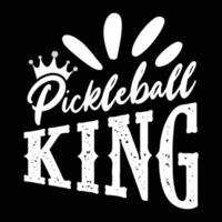 pickleball citazione tipografia maglietta design illustratore vettore