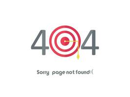 errore 404 pagina non trovato vettore