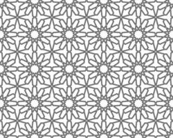 senza soluzione di continuità islamico modello. geometrico schema struttura su bianca sfondo. bellissimo Arabo elemento design. vettore