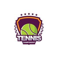 logo del tennis distintivo sportivo logo americano sport vettore