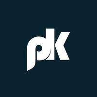 pk logo. azienda logo. monogramma design. lettere p e K. vettore