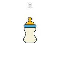 bambino bottiglia. alimentazione bottiglia icona simbolo vettore illustrazione isolato su bianca sfondo