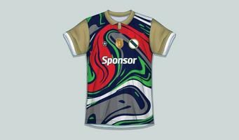 vettore calcio maglia design per sublimazione, sport t camicia design