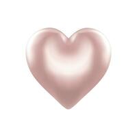 vettore rosso cuore cartone animato icona cartello o simbolo San Valentino romanza concetto su bianca sfondo
