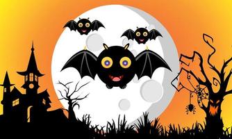 felice halloween banner, illustrazione vettoriale