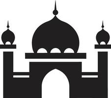 moschea meraviglia iconico logo vettore etereo eco moschea icona emblema