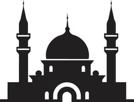 divine design iconico moschea vettore celeste tonalità emblematico moschea icona