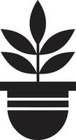 nature tavolozza pianta emblema design botanico equilibrio iconico pianta vettore