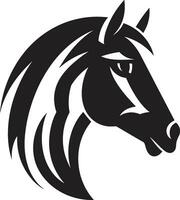 sereno stallone cavallo logo vettore simbolo equino maestà vettore cavallo emblema