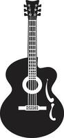 cordale cronache chitarra emblema icona echi di eleganza chitarra vettore design